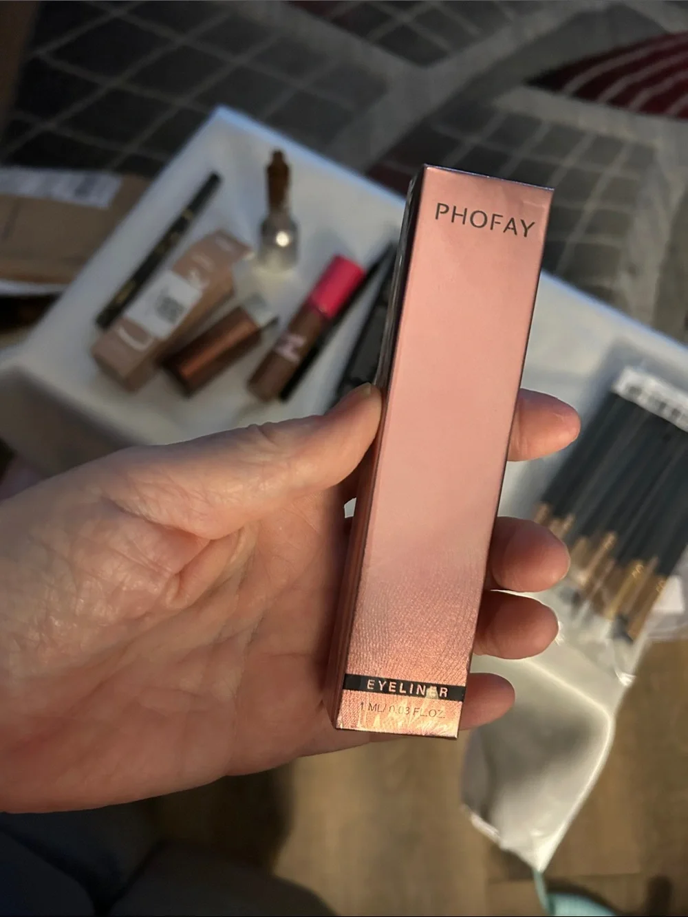 Phofay Ultra-Slim Brow Pencil & L'Utique Beige Brow Brush Combo - Beige